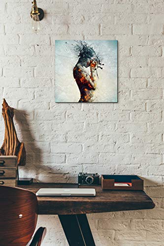 Epic Art 'Deliberation' By Mario Sanchez Nevado, Acrylic Glass Wall Art, 12"X12" #TOP6