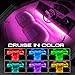 OPT7 AURA LED Marine Boat Lights, w/Soundsync RGB Interior Lighting Strip, Multi Colors Mode, Wireless Remote, IP67 Waterproof Deck Light for Pontoon Fishing Bass Sailboat Yacht Kayak, 12V