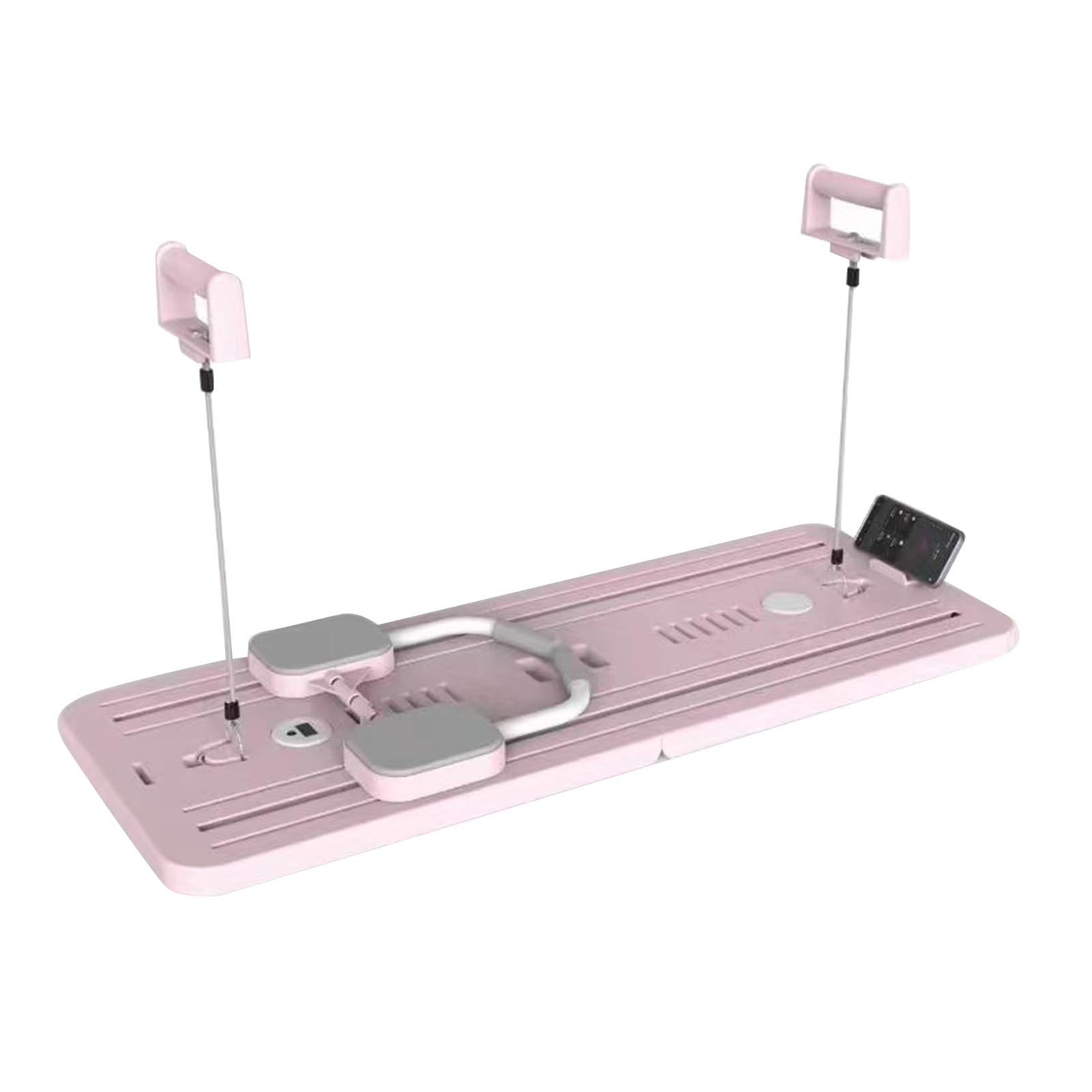 Push Up Board for Men & Women, 4 in 1 Ab Wheel Tension Rope Push Up Board Multifunction Abs Workout Equipment with Elbow Pads and Timer Core Strength Training Device for Home Gym