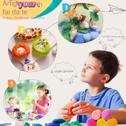 Argile à modeler coffret créatif de 36 couleurs à offrir pour Noël - 4