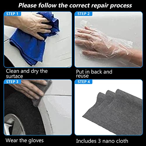 Zecurate Nano Spark Cloth For Car Scratches,Upgraded Nanosparkle Cloth,Nano Magic Cloth,With Scratch Repair And Polishing,Remove Stubborn Residue,Suitable For Car All Kinds Of Smooth Surface (3Pcs) #TOP4