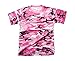 BACKBONE Mens Army Military Training Outdoor Boot Camp Running Short Sleeve Tee T-Shirt (Pink Camo, Large)