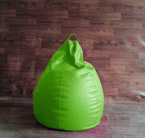 Bean Bag Cover Recliner Bean Bag Cover Organizing Storage Water Resistant Furniture For Kids And Adults Color Parrot Green Size Xxxl ( 46 X 28 ) Inches #TOP4