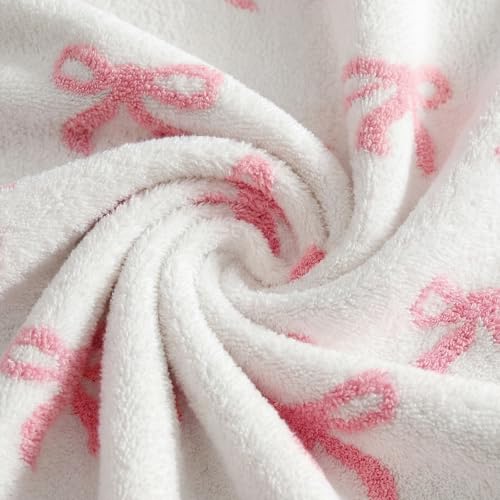 WRENSONGE Throw Blanket Bubble Bowknot Pink Soft Cozy Fluffy Warm Throw for Couch Sofa Bed Camping Picnic Travel Lightweight - 50"*60" — view 6