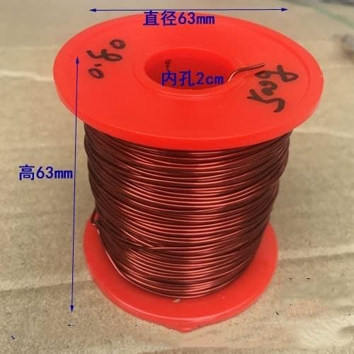 500g/roll 0.25-0.2-1.5mm Enameled Wire QZY-2/180 Grade Heat-Resistant 180 Enameled Wire High-Temperature Enameled Copper Wire (Size : 0.35mm)