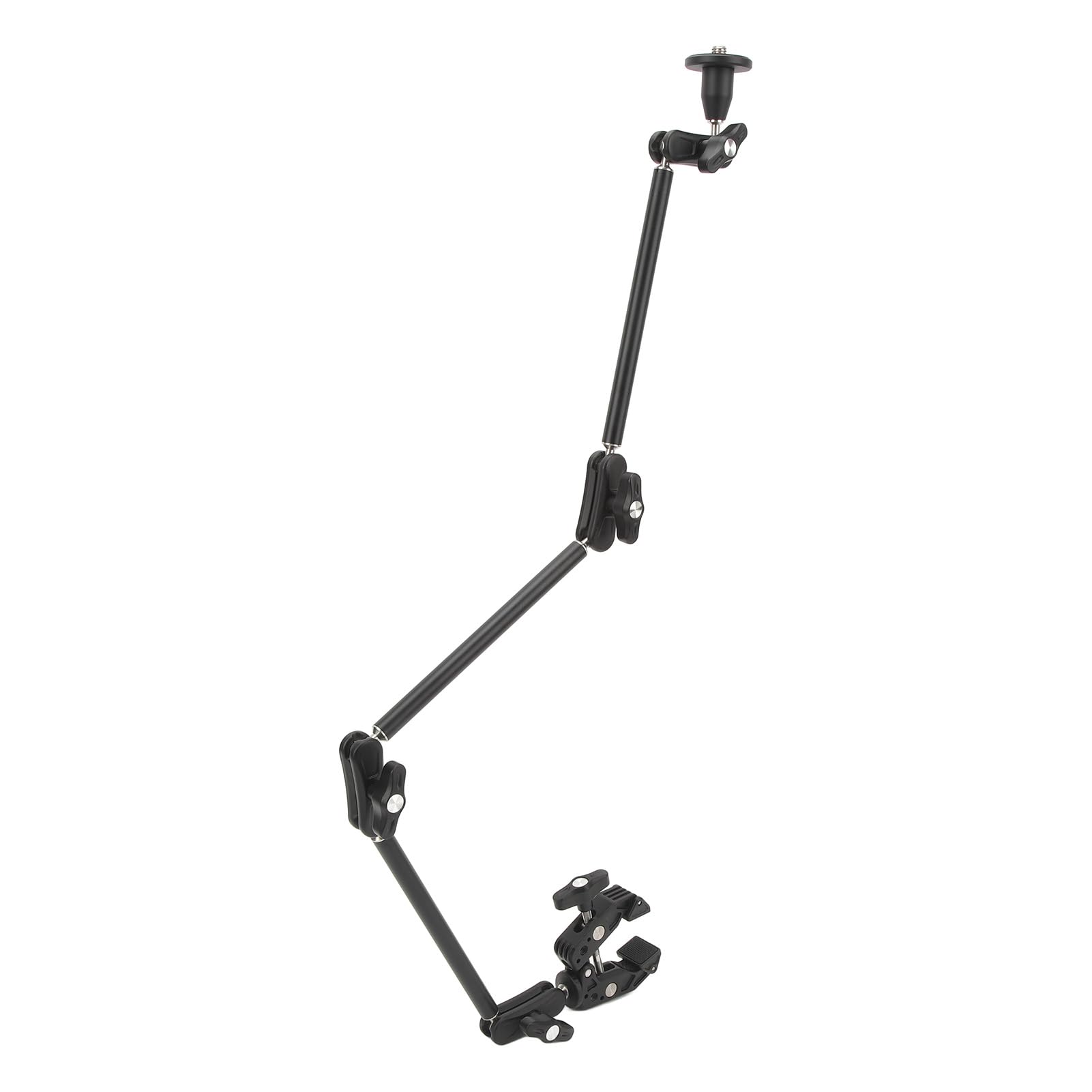Braccio di Attrito Articolato Regolabile con Gomma Antiscivolo per Fotocamere DSLR, Mini Fotocamere e Altro in Acciaio Inossidabile 1/4 3/8 Pollici