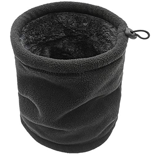 Fleece Neck Warmer Gaiter Ski Mask Winter Scarf for Women & Men Face Cover
