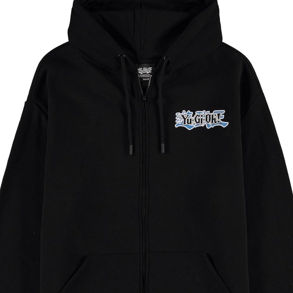 Yu-Gi-Oh! Blue-Eyes biały smok bluza z kapturem zapinana na zamek