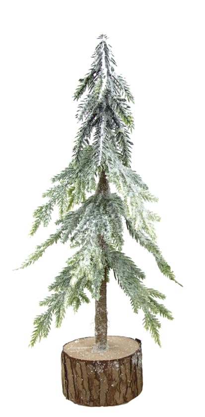 ZauberDeko Tannenbaum Deko Kunsttanne Baumstamm Fuß Kunstschnee...