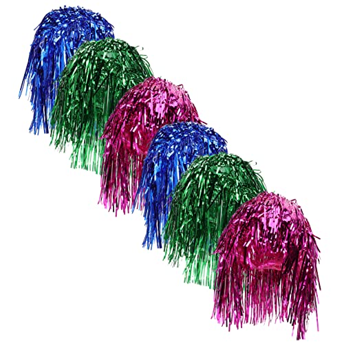 CLISPEED 12 Pçs Chapéu De Chuva Peruca Natal Pingente De Filme Pvc