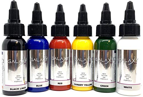 GALAXY INK - Tattoo ink - KIT BASIC COLORS 1oz