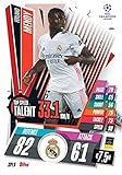 2020-21 Topps UEFA Champions League Match Attax Extra Top Speed Talent Soccer #SPE8 Ferland Mendy Real Madrid CF Official UCL Trading Card (Stock Photo Shown, Near Mint to Mint Condition)