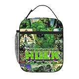 Generic Cartoon Hulklk Lunch Box Reusable Insulated Lunch Box Portable Thermal Lunch Bag School Hiking Picnic