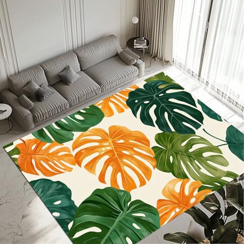 Tapis Leaf salon et chambre 80x150cm lavable et imperméable - 2