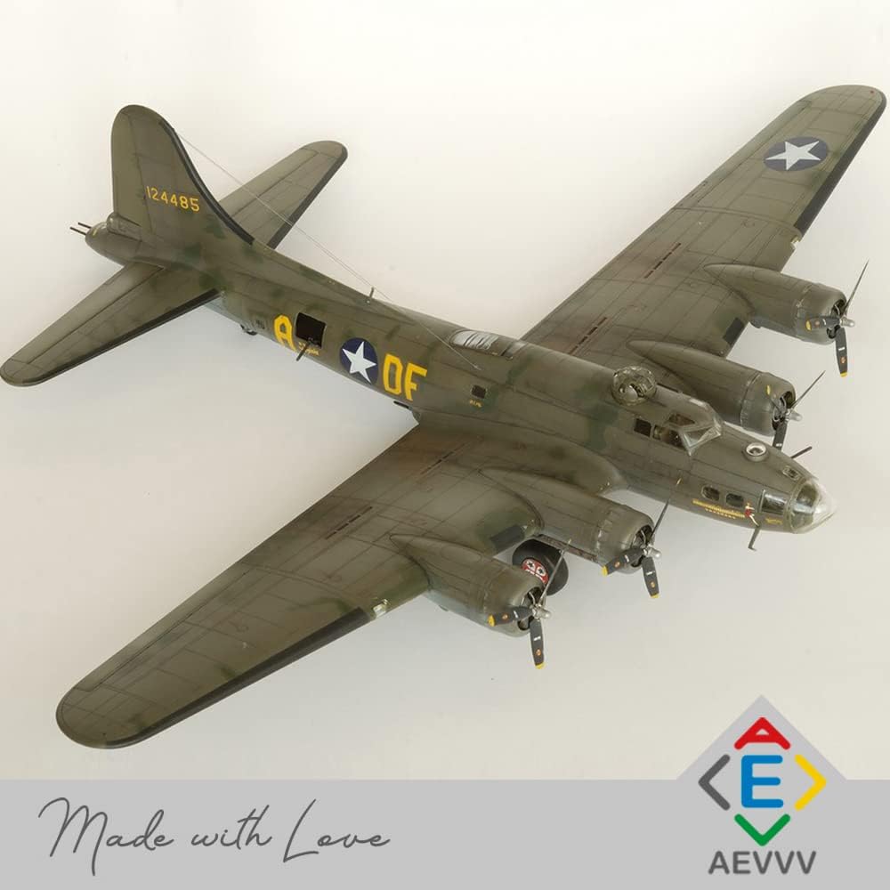 AEVVV B17 Model Airplane Kit 1/72 Scale - Heavy Bomber B 17 Flying Fortress American WWII Aircraft - Russian Military Model Kits Airplane Assembly Instructions in Russian Language