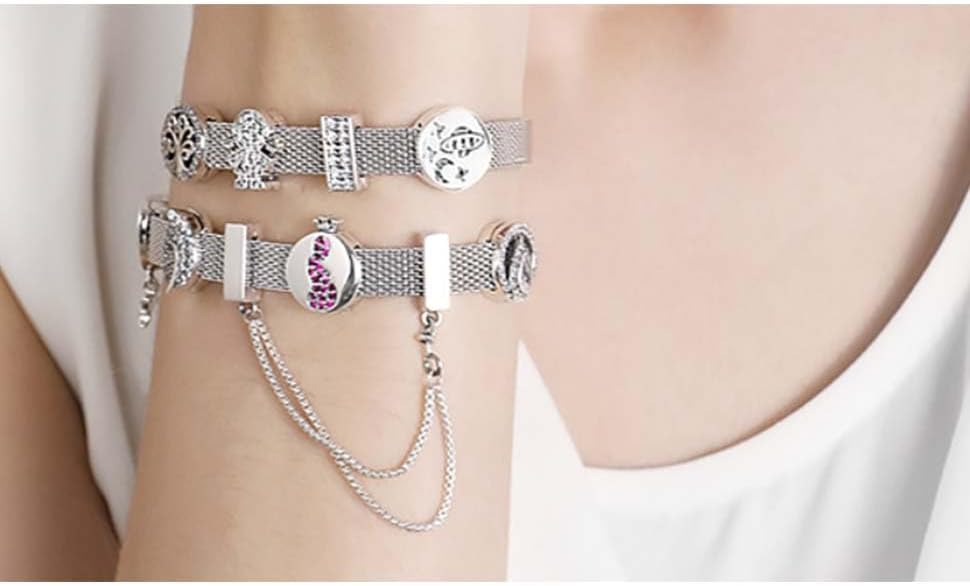 Initial A-Z Letter Charm Alphabet Beads Reflexion Charms 925 Sterling Silver Reflexions Heart Dangle Clip Charm Birthday Bracelets for Women (Crystal Paw) - Image 2