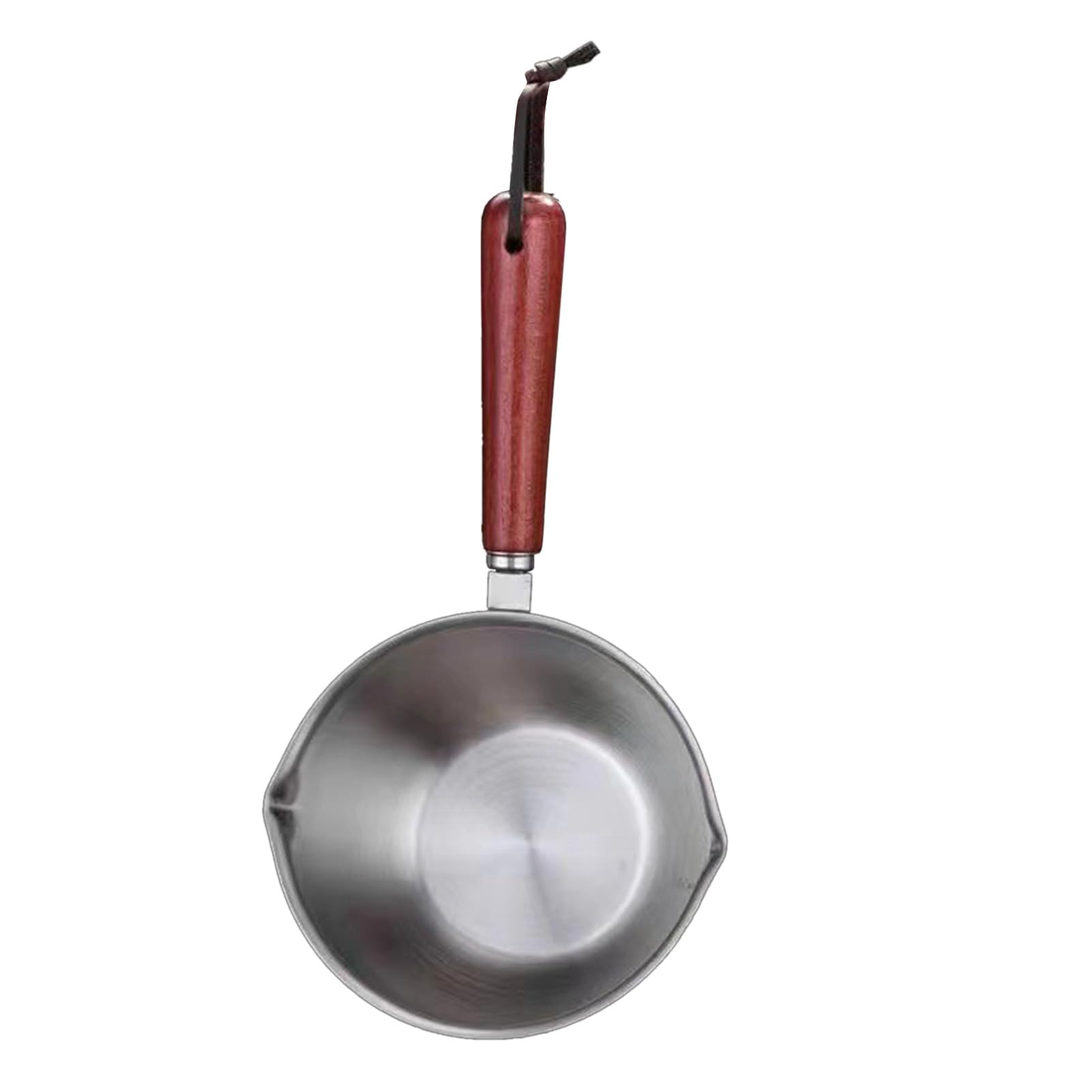 Restokki Mini Milk Warmer Pot Stainless Steel 200ml Anti slip Handle Rustproof Mini Oil Pot Kitchen