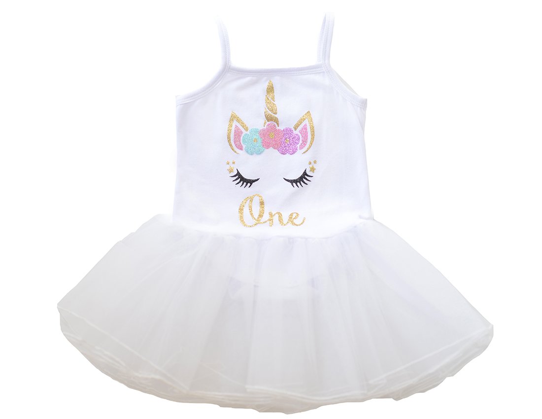 Unicorn First Birthday One Outfit Baby Girl One Unicorn Tutu