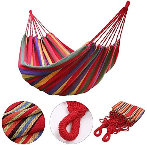 Mabron Camping Hammock Hanging Hold Relaxing Bed Outdoor Indoor Perfect for Camping Travel Beach Patio Room