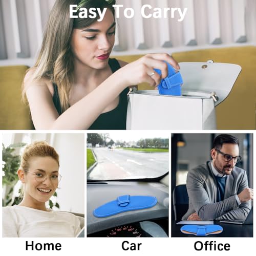 Image of CREATCABIN Leather Sunglasses Case Slim Glasses Case Bag Soft Portable Eyeglasses Holder Pouch Cover Travel Lightweight with Cleaning Cloth Gift for Women Men Holiday Vacation 6.9x3.4 Inch Dark Blue
