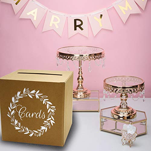 KALEFO Kraft Card Box Wedding Favors Post Boxes Cardboard Wedding Party Decor Table Centerpiece