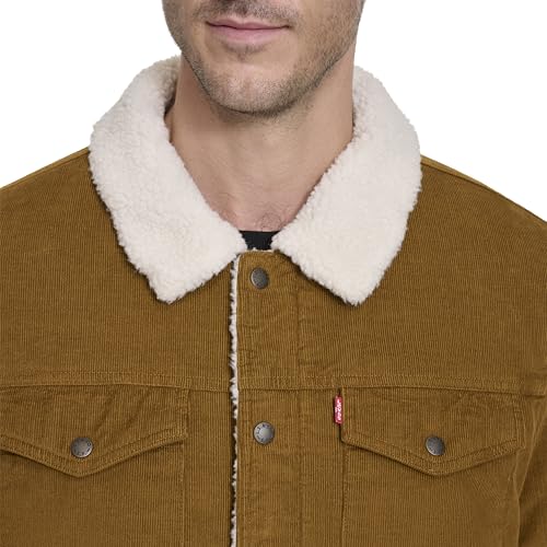 Image of Levi's Men's Corduroy Sherpa Lined Trucker Jacket (Regular & Big & Tall Sizes)