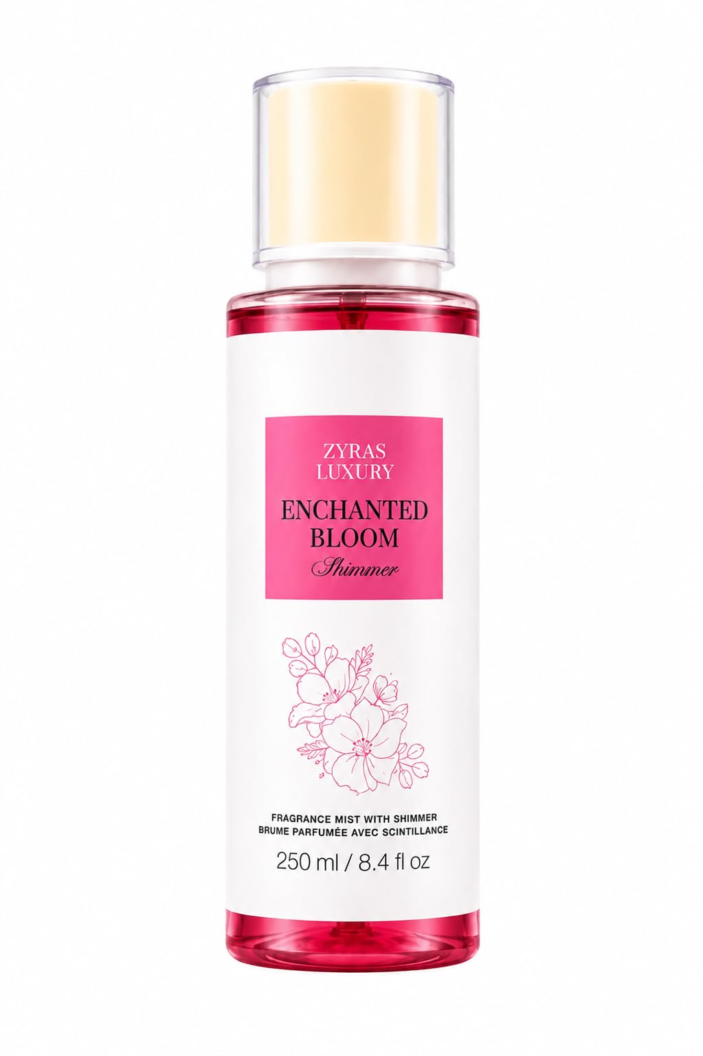 Midnight Orchid Radiance Fragrance Mist with Shimmer, Black Amber and Musk Blend, Long-Lasting Floral Scent, 250ml/8.4 fl oz-image-35