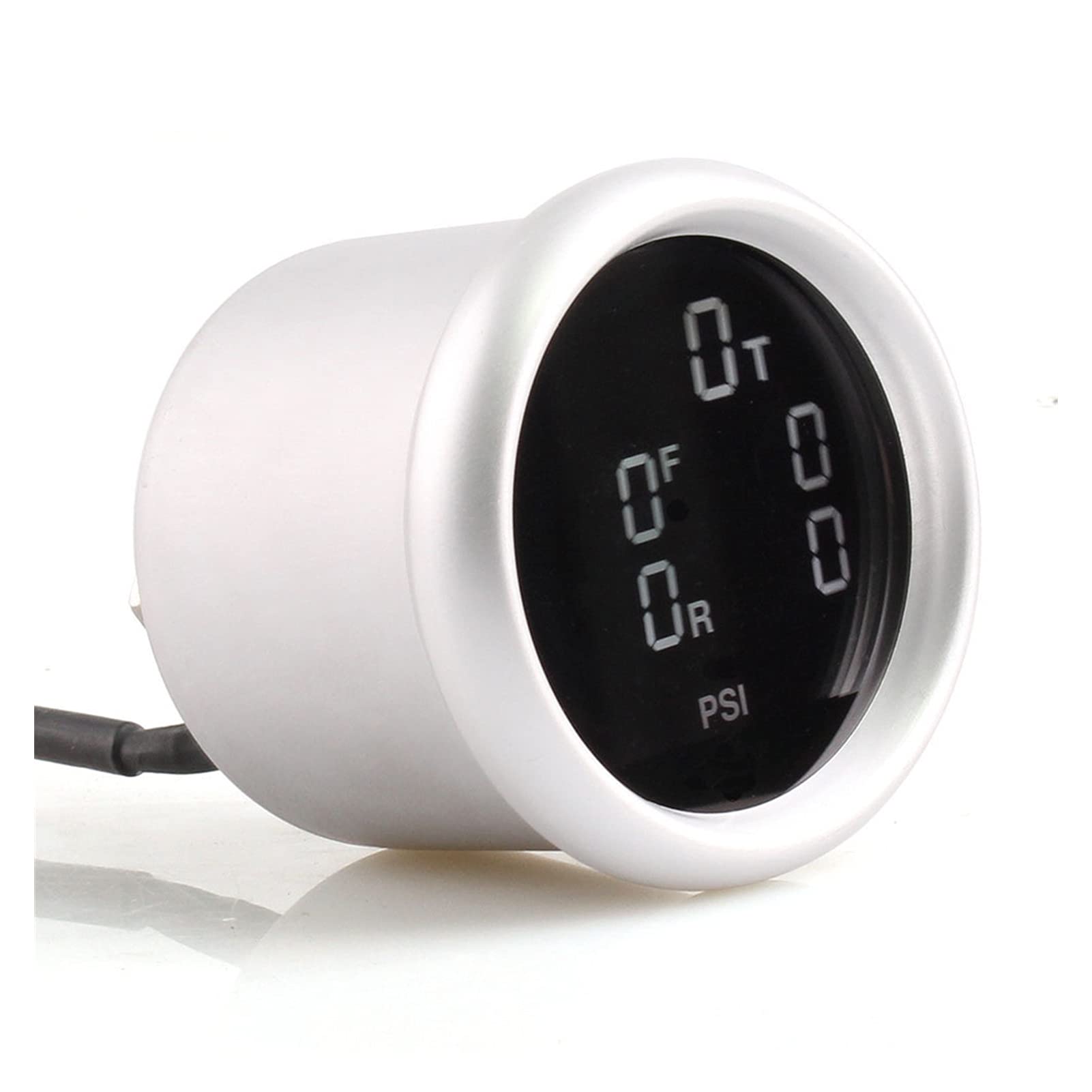 Digital Tire Air Pressure Gauge Air Pressure Gauge Dual Digital Display WHITE 1/8NPT Sensor Air Ride Suspension Digital Air Pressure Gauge