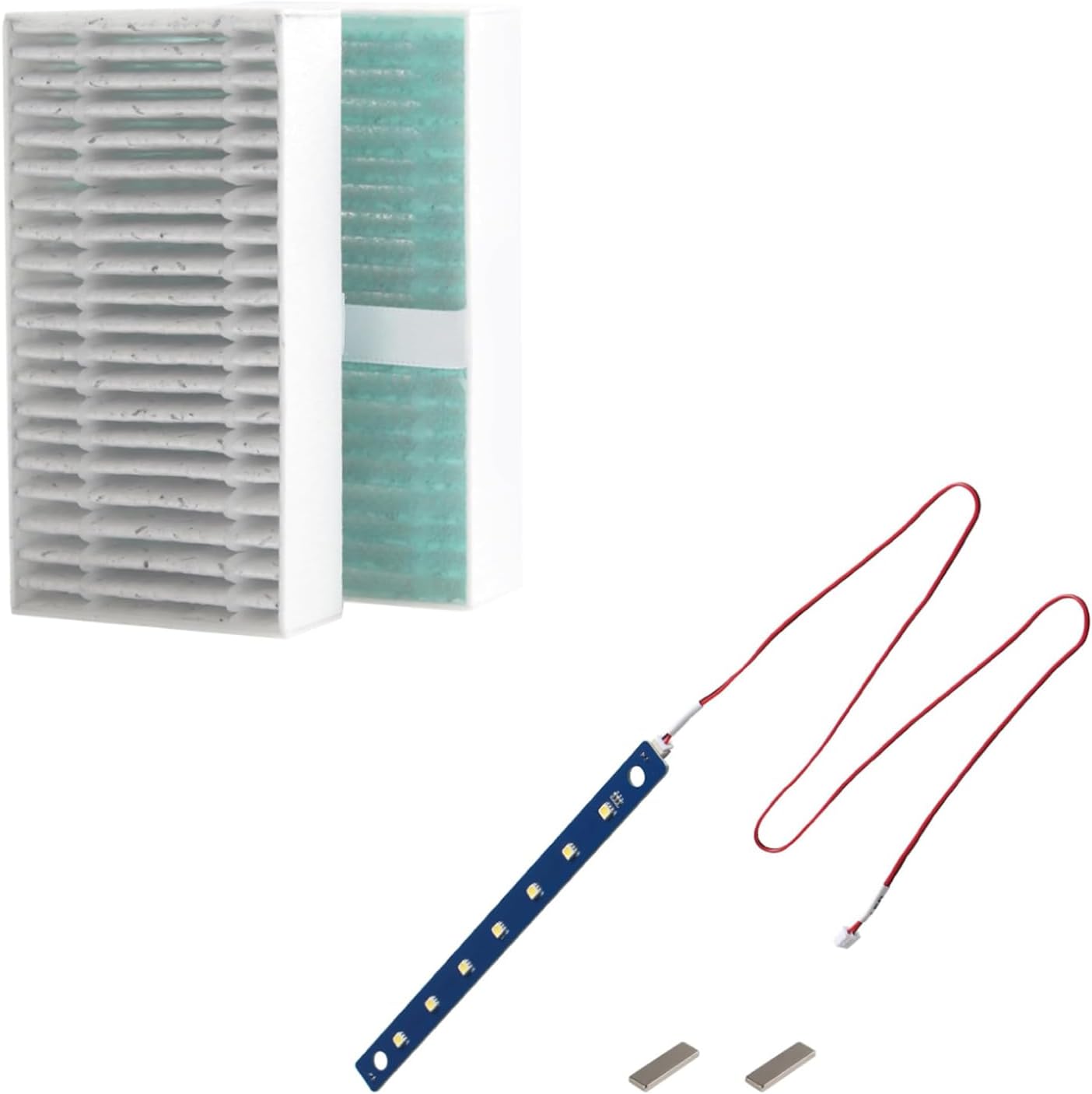 3D Printer Accessories 2Pcs HEPA Air Filter and 24V LED Light Board Kit for 5M/ 5M Pro: Filtering of Printing Gases - Increased AD5M Chamber Brightness No Printed Part