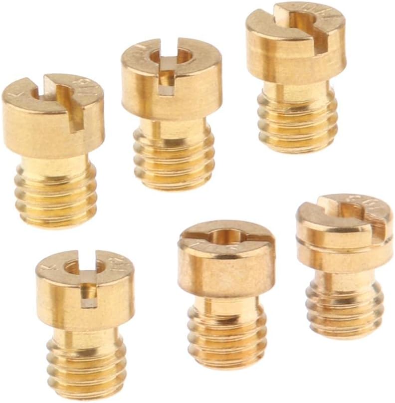 8X 6 Pieces Carburetor Main Jet Kit for 105.108.110.112.115.118