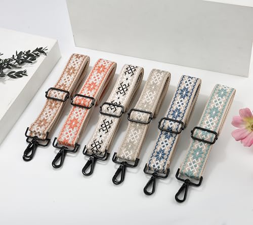 Image of Crossbody Straps for Purses Silver Hardware Purse Strap Wide Shoulder Strap Adjustable Replacement