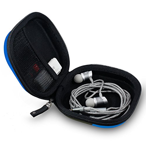 Image of AirCase AP-HDC Plastic External Hard Drive Case for 2.5-inches Hard Drive (Gray)+Tizum Earphone Carry case