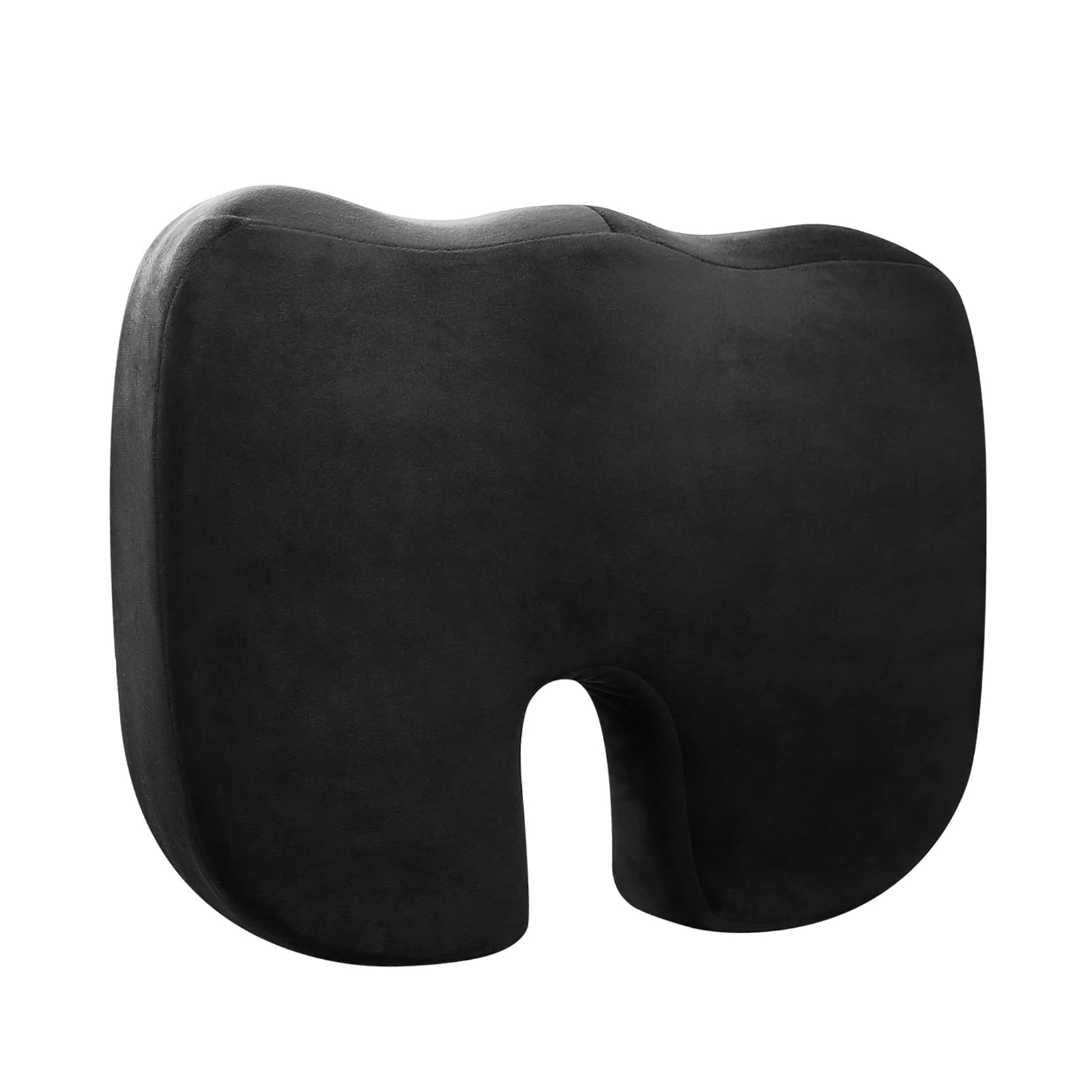 AROVAXCXP Seat Cushion for Office Chair Car Memory Foam Hip Cushions Comfort Butt Pad for Relief Pressure in Office and Driving Ergonomic Cushion for Wheelchair Travel Airplane and Firm Sitting Black