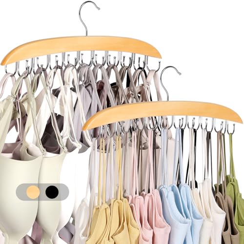 NANATI 2 Pack Bra Hangers for Closet Organizer, Bra Organizer