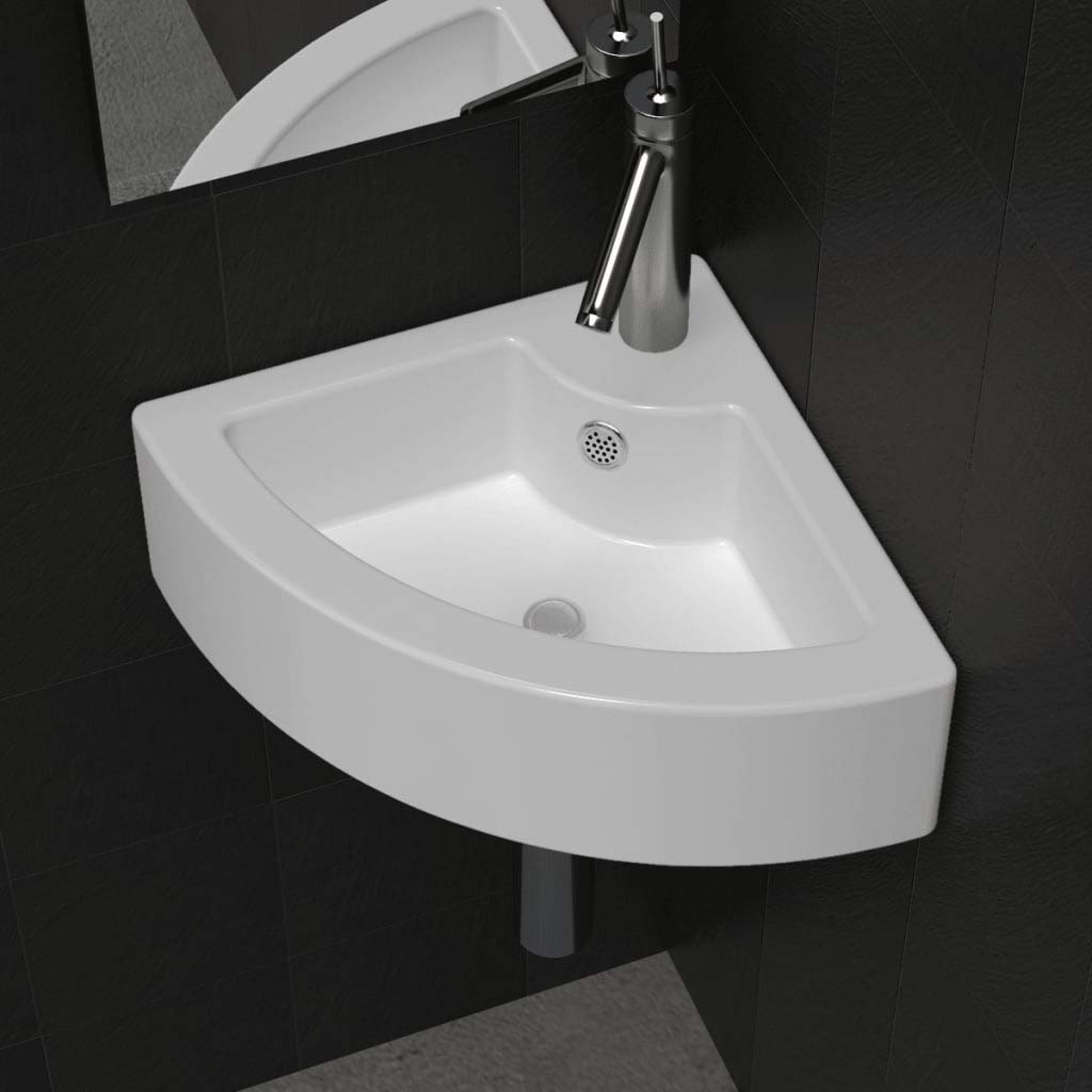 vidaXL Vasque à Poser Lave Main Céramique Lavabo Salle de Bain Salle d'Eau