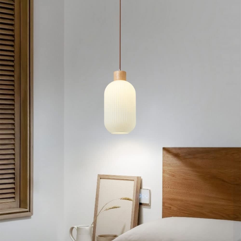 Lustre en rondins à tête unique au design minimaliste pour un plafonnier de luxe