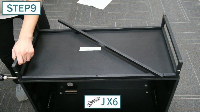 2 Drawer Locking Lateral File Cabinet With Charging Station, Rolling