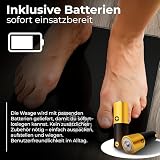 Retoo Cyfrowa szklana waga łazienkowa z wyświetlaczem LCD do 180 kg, Precyzyjna technologia Step-On z dokładnością do 100g, Czarna Slim ze Szkła Hartowanego, Scale kg/lbs/St wagi ciała