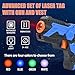 OMKAXO Laser Tag Guns with Vests Set of 4 – Multi Player Tag Set for Kids Toy for Teen Boys & Girls – Indoor & Outdoor Game for Kids, Adults and Family – Boys & Girls Gift, Ages 8+