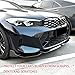 Front Bumper Lip Compatible with BMW G20 3-Series 330e 330i M340i M-Sport Only 2023 2024 2025 2026 Glossy Black Front Bumper ABS Front Lip Spoiler Splitter