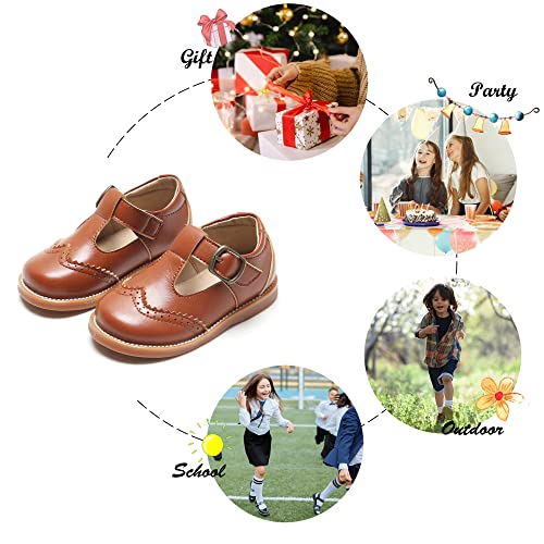 Image of Felix & Flora Toddler Little Girl Mary Jane Dress Shoes - Ballet Flats for Girl Party School Shoes