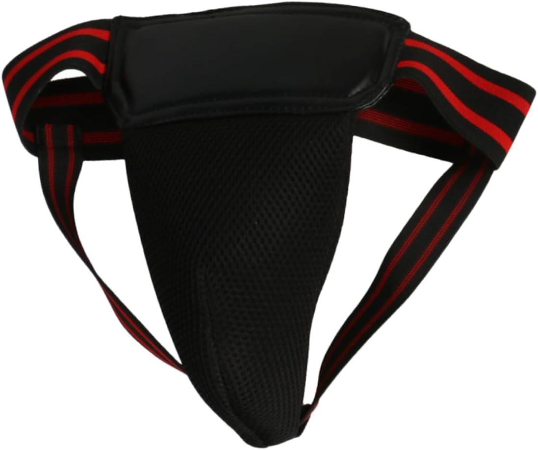 WOONEKY Professional Groin Protector Durable Integrated Crotch Guard for Boxing and Martial Arts Comfortable Wear Resistant Male Pelvic Guard for Training and Competition