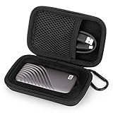 Yinke Case for Western Digital WD My Passport SSD External Portable Drive 500GB/1TB/2TB, Travel Cover Storage Bag