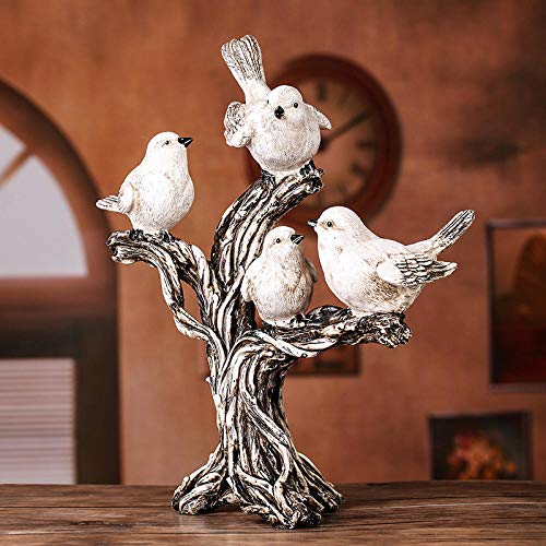 Statue animal oiseau : décoration maison en polyrésine - 6