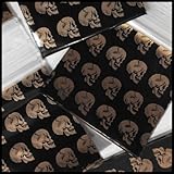 Mini Ziplock 100 1515 Gold Skull Design 1.5