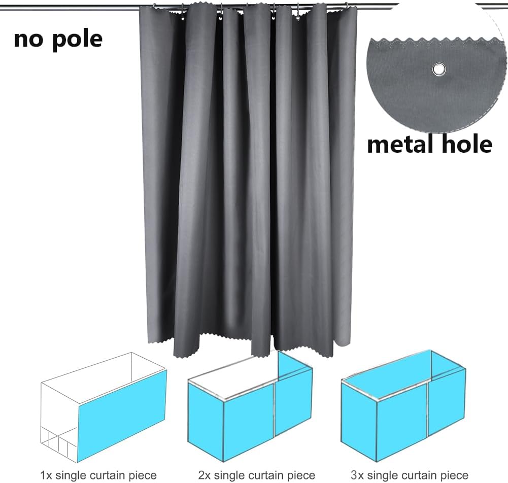 HAOZAIKEJI Student Bunk Bed Curtains Dorm Blackout Bed Drapes for Loft Bed Pure Color Curtain for Bed Frame Dustproof Decorative Shading Canopy for Bottom Bunk Bed Gril Boy Bed Canopies