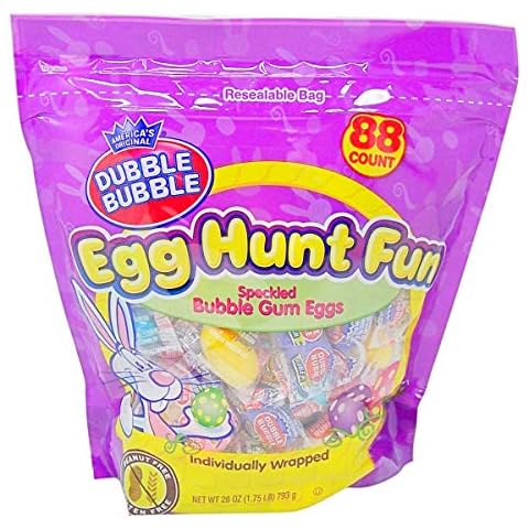 Dubble Bubble Easter Bubble Gum Egg Hunt Fun Bulk Easter Candy, 28 Ounce Cover