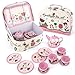 Yideng - Juego de té de 15 piezas, juego de té con gran capacidad, juego de té para niños, mini juego de rol, juego de té, duradero y de cocina, regalo para niños y niñas de 3 años a partir de 3 años