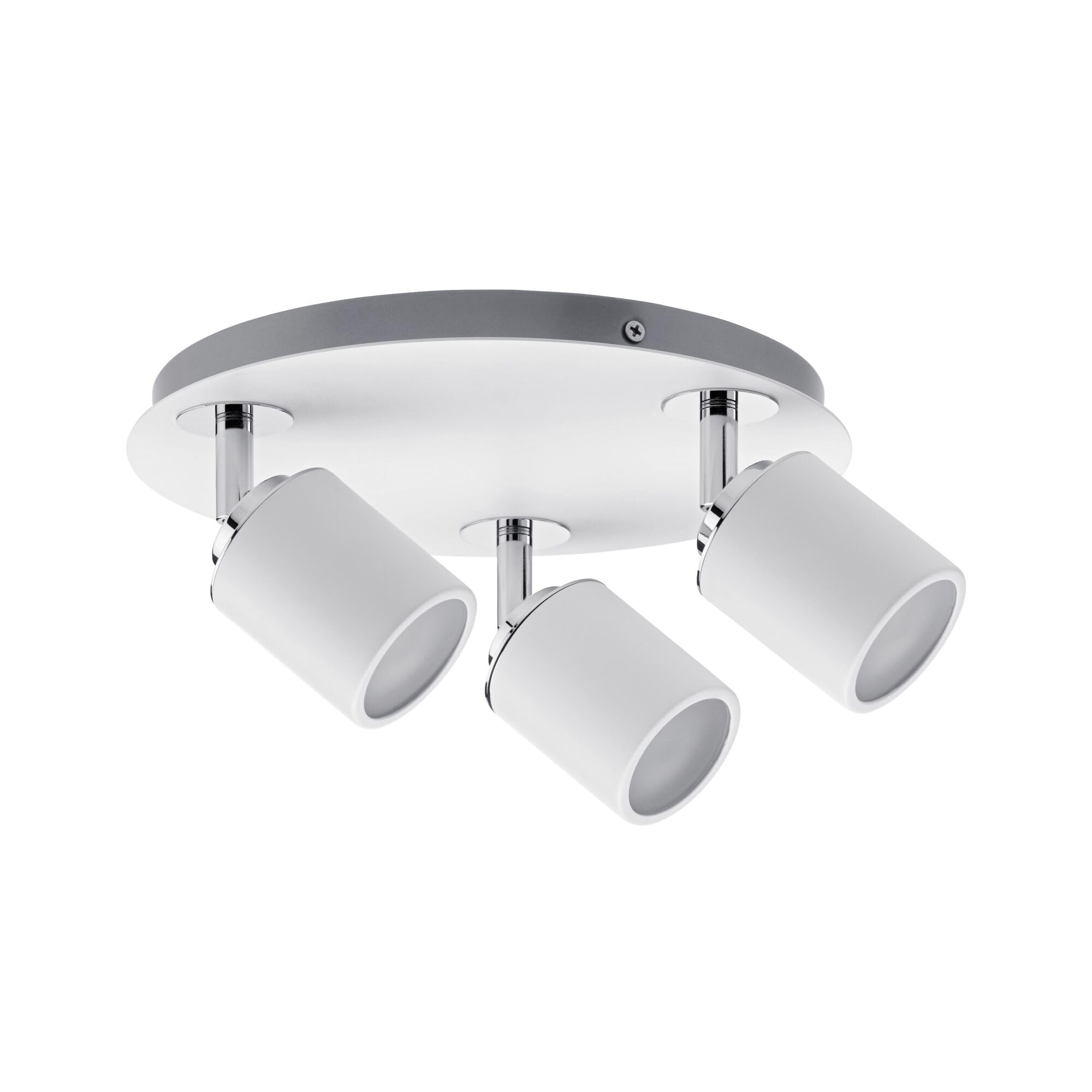 Paulmann 66719 Spotlight Tube IP44 Rondell max 3x10W GU10 Weiß/Chrom 230V Metall 667.19 Deckenleuchte Lampe LED Deckenlamp ohne Leuchtmittel