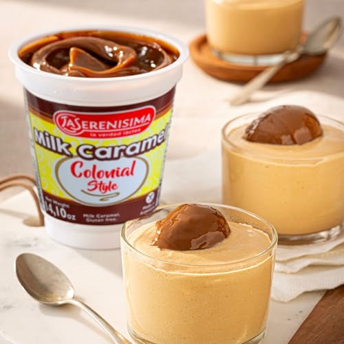 La Serenísima Dulce de Leche - Authentic Milk Caramel Spread from Argentina - Gluten-Free Creamy Caramel Sauce for Baking, Desserts - Rich Flavor for Pancakes, Waffles - 14.1 Ounce (Pack of 4) - Image 5